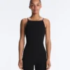 Evermove Open-Back Short Jumpsuit Evermove Open-Back Short Jumpsuit