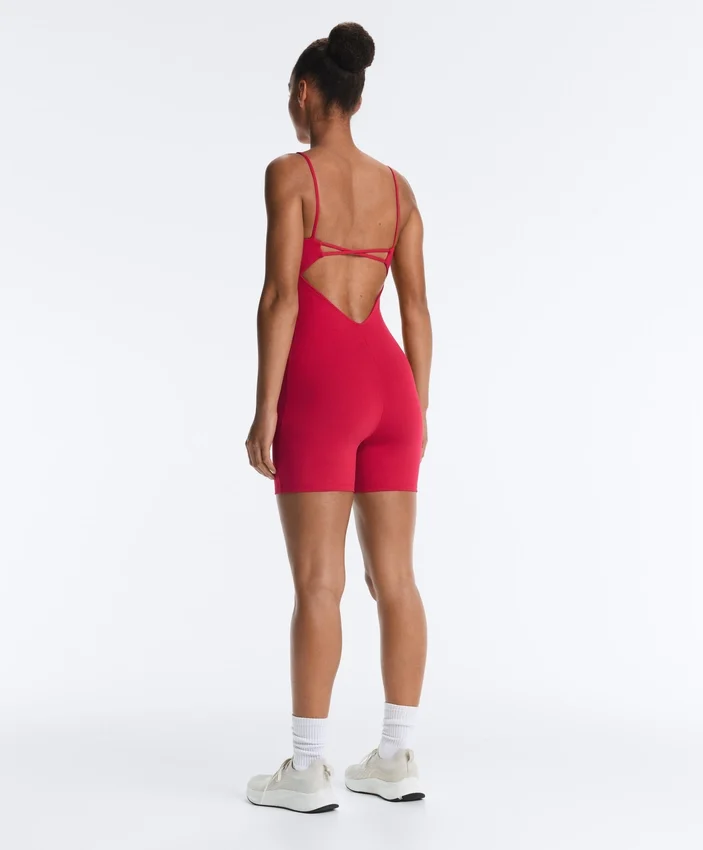 Evermove Open-Back Short Jumpsuit Evermove Open-Back Short Jumpsuit