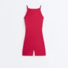 Evermove Open-Back Short Jumpsuit Evermove Open-Back Short Jumpsuit