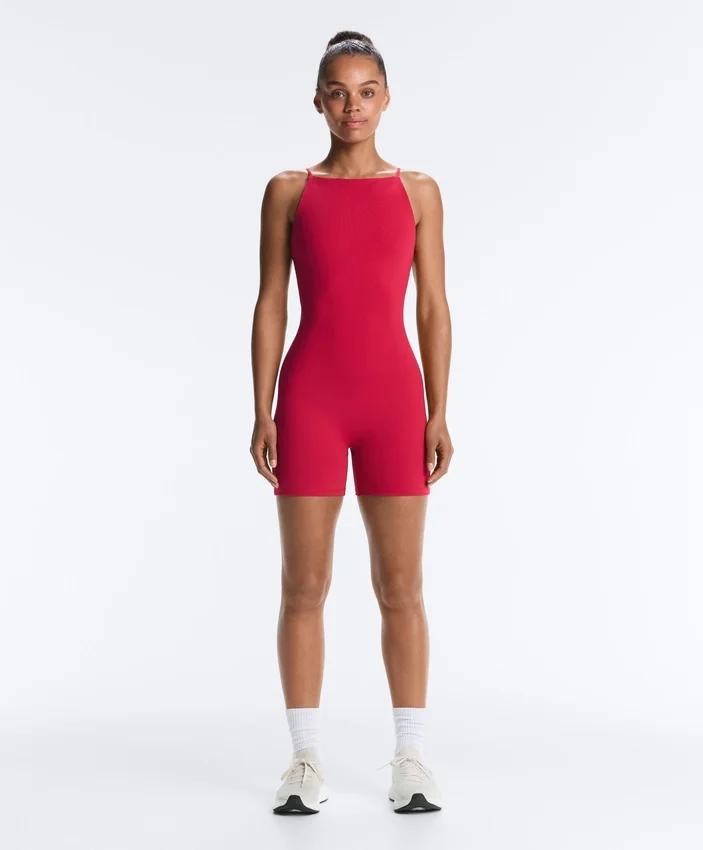 Evermove Open-Back Short Jumpsuit Evermove Open-Back Short Jumpsuit