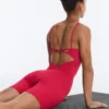 Evermove Open-Back Short Jumpsuit Evermove Open-Back Short Jumpsuit