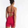 Evermove Open-Back Short Jumpsuit Evermove Open-Back Short Jumpsuit
