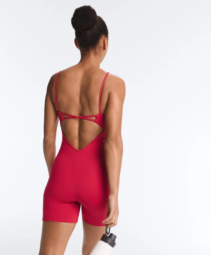Evermove Open-Back Short Jumpsuit Evermove Open-Back Short Jumpsuit