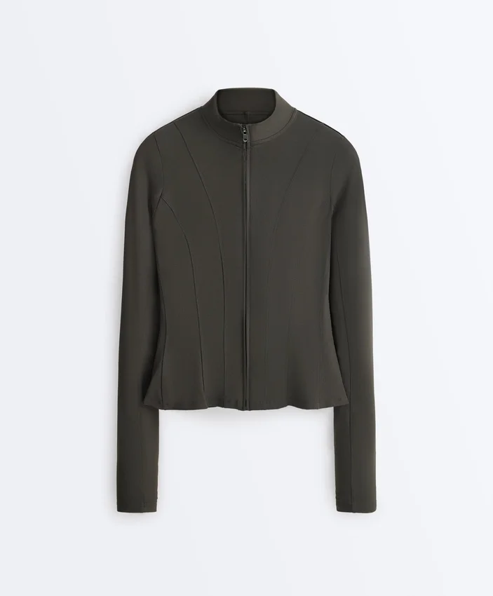 Evermove Peplum Technical Jacket Evermove Peplum Technical Jacket