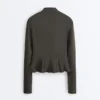 Evermove Peplum Technical Jacket Evermove Peplum Technical Jacket