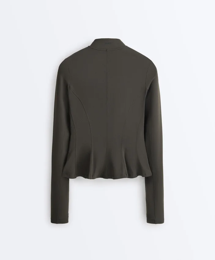 Evermove Peplum Technical Jacket Evermove Peplum Technical Jacket