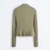 Evermove Peplum Technical Jacket Evermove Peplum Technical Jacket