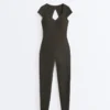 Evermove Short-Sleeve Long Jumpsuit Evermove Short-Sleeve Long Jumpsuit
