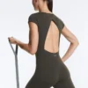 Evermove Short-Sleeve Long Jumpsuit Evermove Short-Sleeve Long Jumpsuit