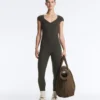 Evermove Short-Sleeve Long Jumpsuit Evermove Short-Sleeve Long Jumpsuit