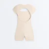 Evermove Square Neck Short Jumpsuit Evermove Square Neck Short Jumpsuit