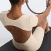 Evermove Square Neck Short Jumpsuit Evermove Square Neck Short Jumpsuit