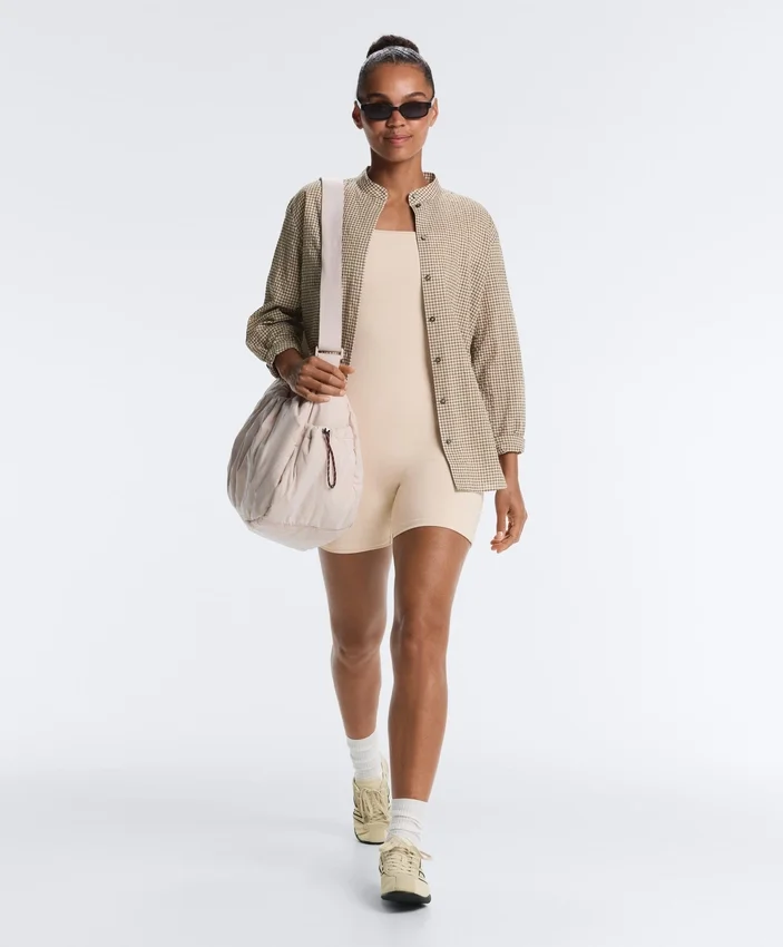 Evermove Square Neck Short Jumpsuit Evermove Square Neck Short Jumpsuit