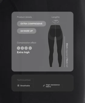Extra Compressive Raise up Ankle-Length Leggings