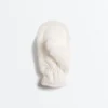 Faux Fur Mittens with Cord Faux Fur Mittens with Cord