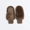 Faux Fur Mittens with Elasticated Cuff Faux Fur Mittens with Elasticated Cuff