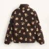 Faux-Shearling Floral Print Jacket Faux-Shearling Floral Print Jacket