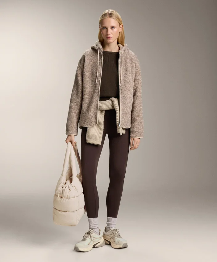 Faux-Shearling Hooded Jacket Faux-Shearling Hooded Jacket