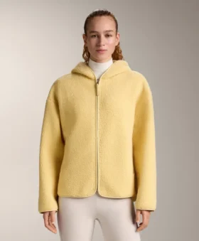 Faux-Shearling Jacket with Hood Faux-Shearling Jacket with Hood