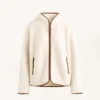 Faux-Shearling Jacket with Hood Faux-Shearling Jacket with Hood