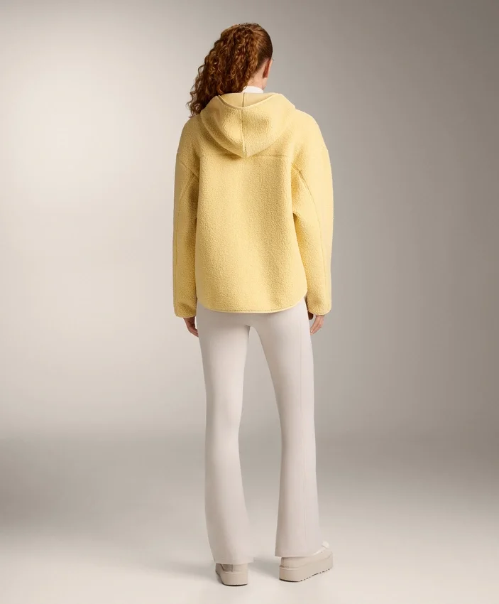 Faux-Shearling Jacket with Hood Faux-Shearling Jacket with Hood