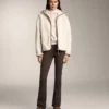 Faux-Shearling Jacket with Hood Faux-Shearling Jacket with Hood