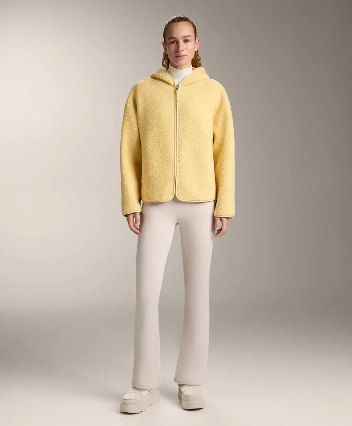 Faux-Shearling Jacket with Hood Faux-Shearling Jacket with Hood