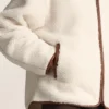 Faux-Shearling Jacket with Hood Faux-Shearling Jacket with Hood