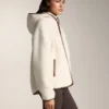 Faux-Shearling Jacket with Hood Faux-Shearling Jacket with Hood