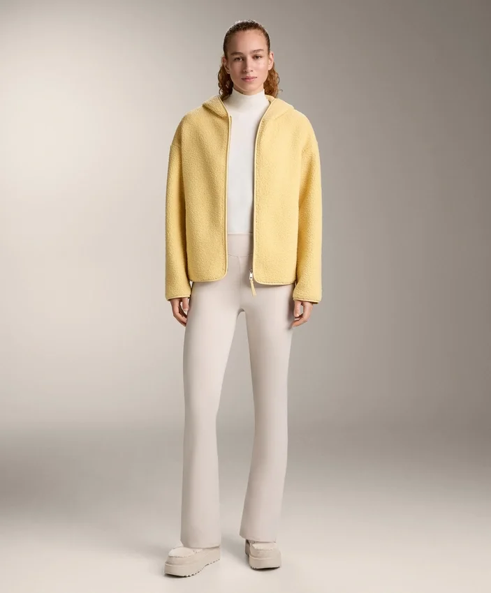 Faux-Shearling Jacket with Hood Faux-Shearling Jacket with Hood