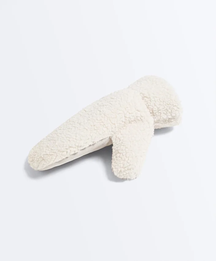 Faux-Shearling Mittens with Cord Faux-Shearling Mittens with Cord