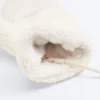 Faux-Shearling Mittens with Cord Faux-Shearling Mittens with Cord