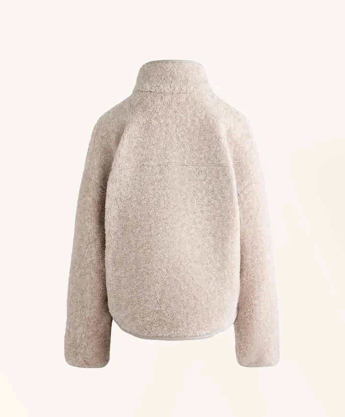Faux-Shearling Sweatshirt with Front Pocket Faux-Shearling Sweatshirt with Front Pocket