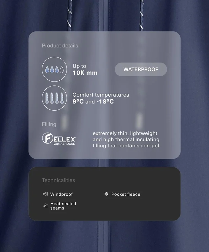 Fellex® Aerogel 10K Waterproof Padded Jacket Fellex® Aerogel 10K Waterproof Padded Jacket