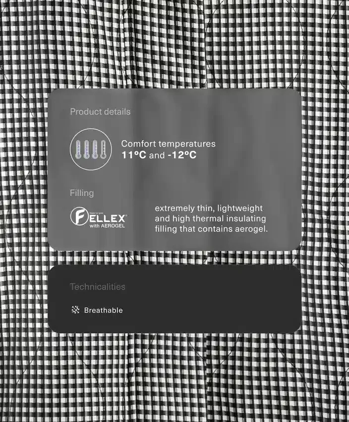 Fellex® Aerogel Gingham Padded Jacket Fellex® Aerogel Gingham Padded Jacket