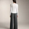 Fitted Long Sleeve Rib T-Shirt with Cotton and Modal Fitted Long Sleeve Rib T-Shirt with Cotton and Modal