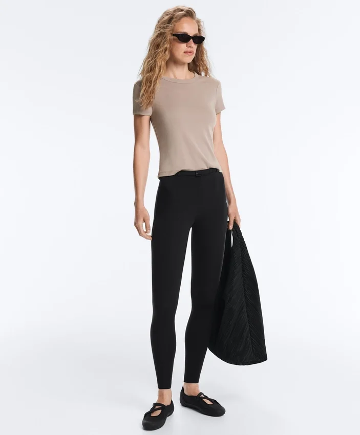 Fitted Modal Rib Short-Sleeve T-Shirt Fitted Modal Rib Short-Sleeve T-Shirt