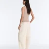 Fitted Rib Strap T-Shirt with Cotton and Modal Fitted Rib Strap T-Shirt with Cotton and Modal