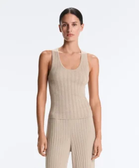 Fitted Ribbed Knit Top