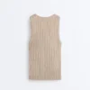 Fitted Ribbed Knit Top Fitted Ribbed Knit Top