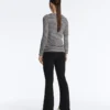 Fitted Striped Long Sleeve T-Shirt Fitted Striped Long Sleeve T-Shirt