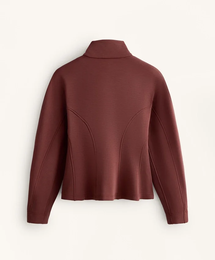 Fitted Waist Jacket with Brushed Modal Fitted Waist Jacket with Brushed Modal