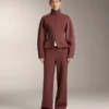 High Rise Rib Trousers with Soft Touch Modal High Rise Rib Trousers with Soft Touch Modal