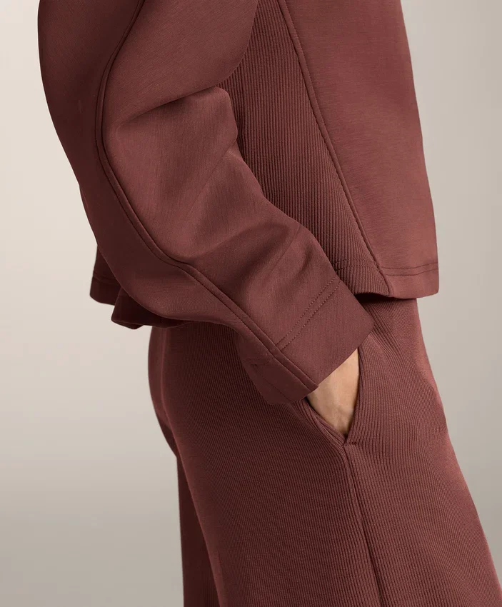 Fitted Waist Jacket with Brushed Modal Fitted Waist Jacket with Brushed Modal