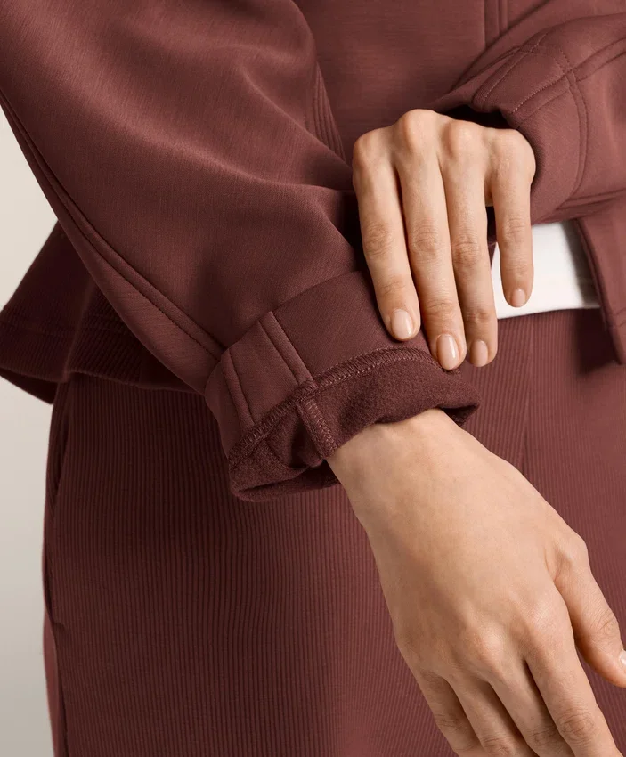 Fitted Waist Jacket with Brushed Modal Fitted Waist Jacket with Brushed Modal