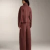 High Rise Rib Trousers with Soft Touch Modal High Rise Rib Trousers with Soft Touch Modal