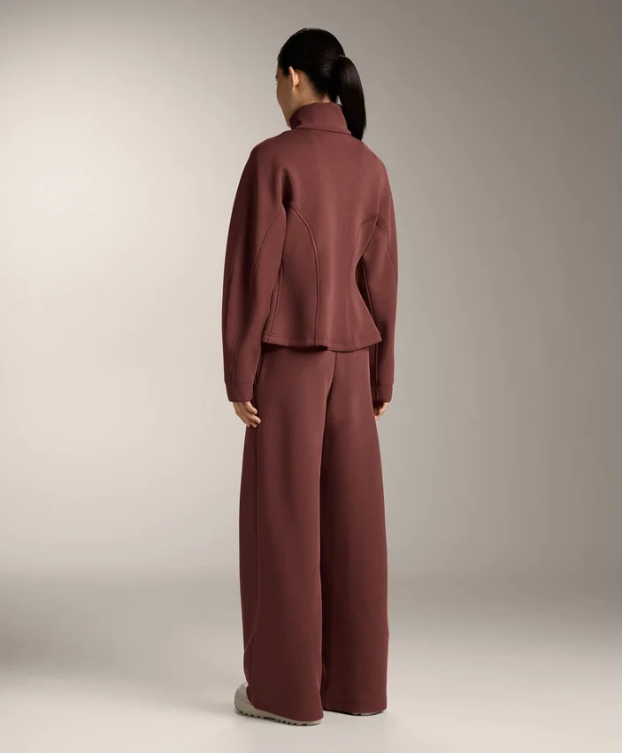 High Rise Rib Trousers with Soft Touch Modal High Rise Rib Trousers with Soft Touch Modal