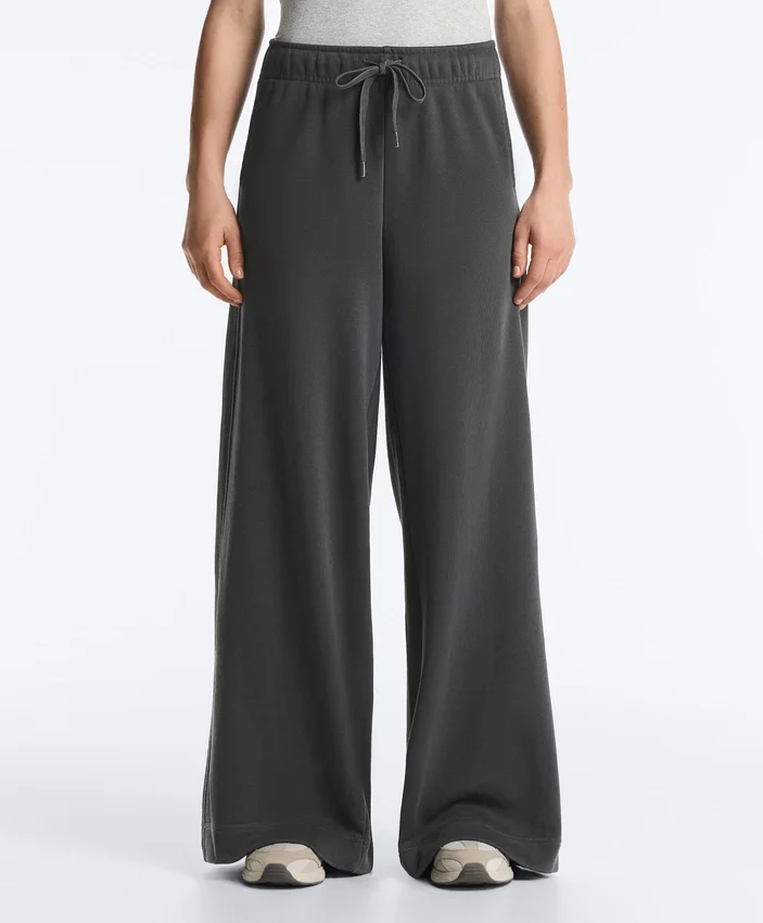 Fleece Cotton Blend Straight-Leg Trousers Fleece Cotton Blend Straight-Leg Trousers