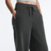 Fleece Cotton Blend Straight-Leg Trousers Fleece Cotton Blend Straight-Leg Trousers