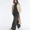 Fleece Cotton Blend Straight-Leg Trousers Fleece Cotton Blend Straight-Leg Trousers